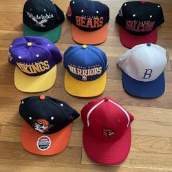 Baseball hats - 8 - Various Teams