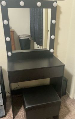 Black LED vanity set!