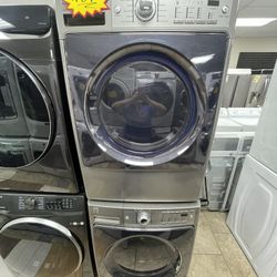 Gray Kenmore Elite Front Loader Washer And Dryer 9XNL 