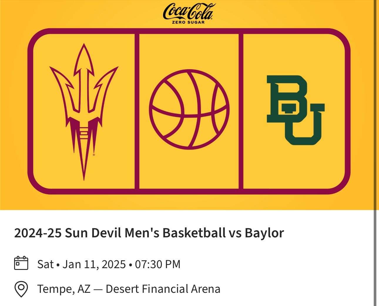 ASU VS BAYLOR BASKETBALL 1/11/2025