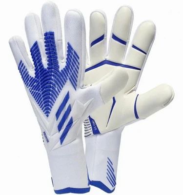 New Adidas Predator Pro GL Soccer Goalie Gloves Size 9 Blue & White