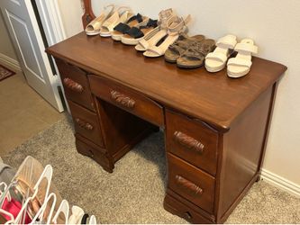Desk, dresser, & mirror