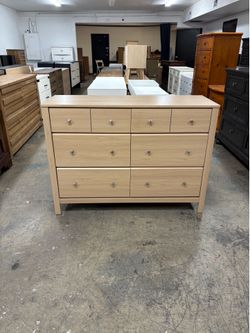 Light Wood 6 Drawer Dresser - Safety Lock Feature Read Description