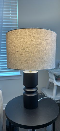 Black Modern Accent Lamp