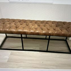 Metal Framed Bench