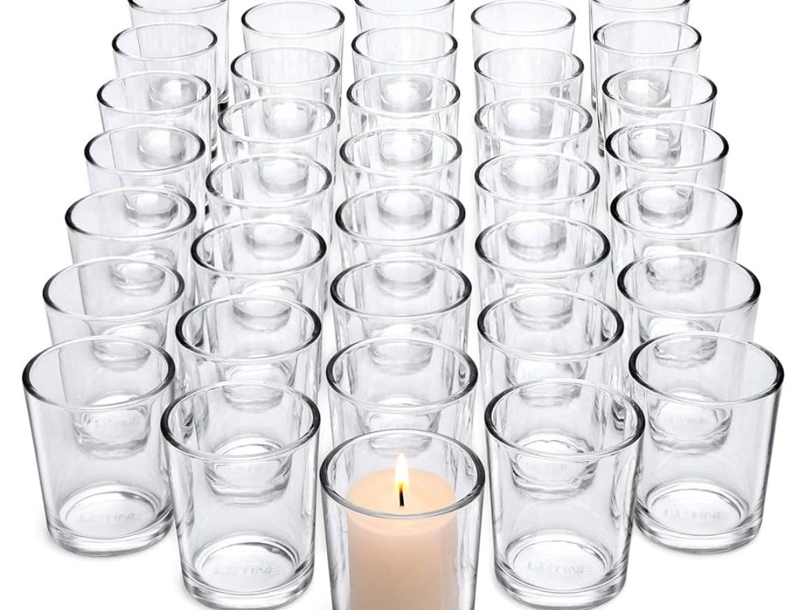 36 Glass Cylinder Votives