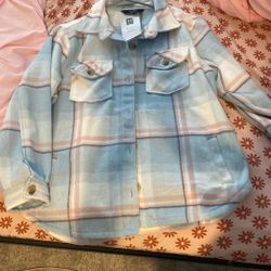 Girls Brand New Flannel Jacket 