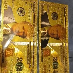 Trump 100 Bill's  Gold