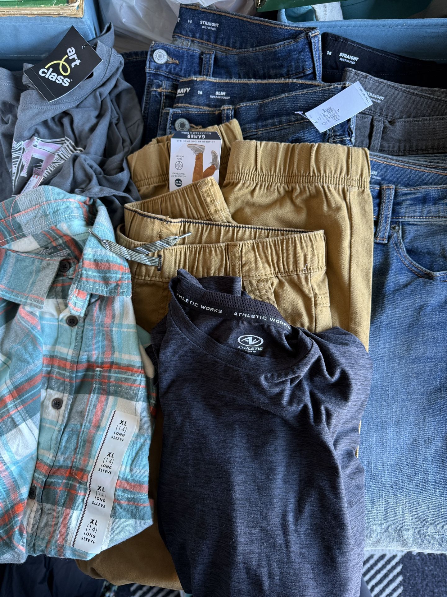 New Boys Jeans, Pants, Shirts Size 14 