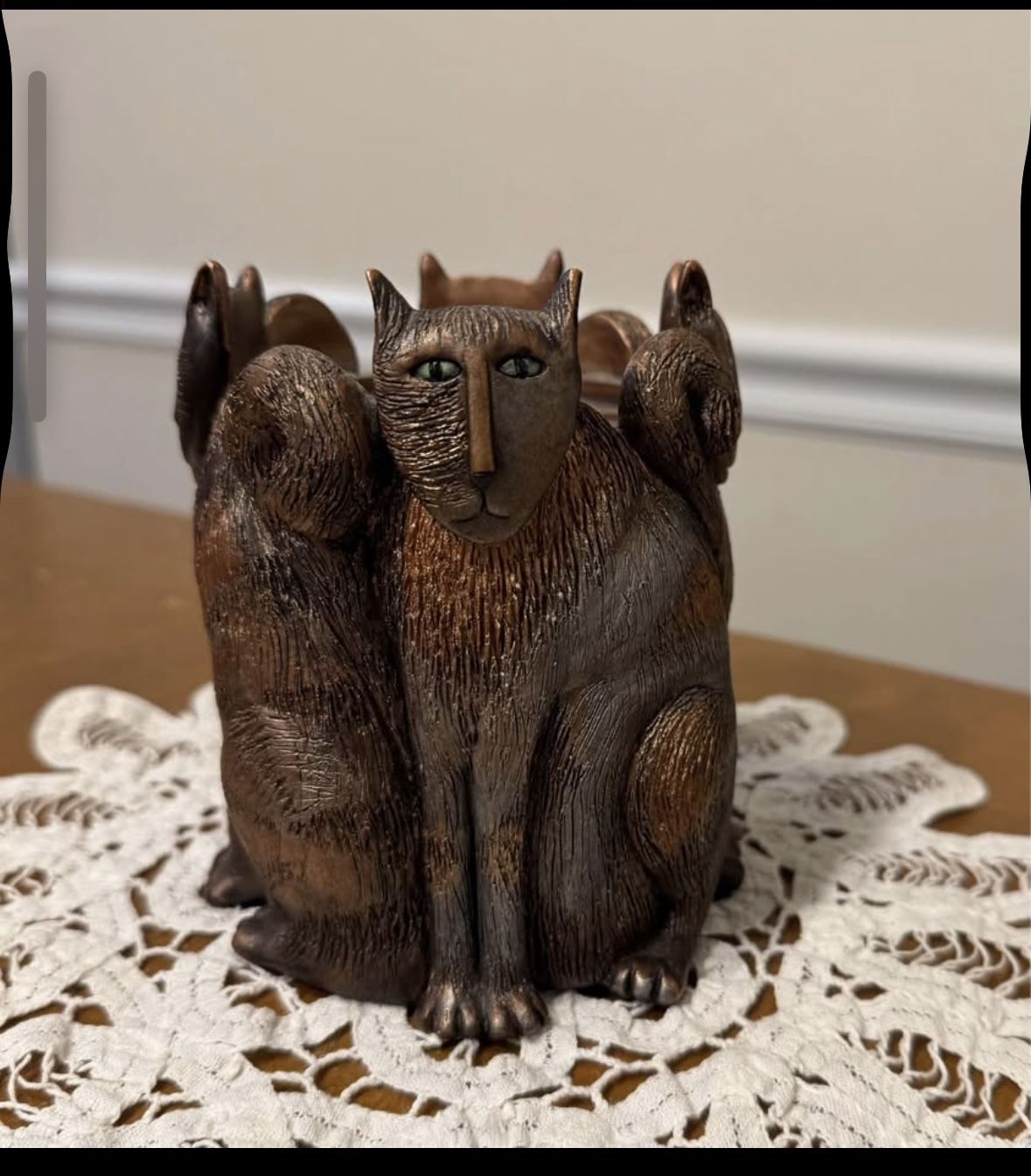 Cat Candle Holder Designed by Marsha McCarthy