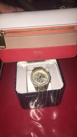 Fossil watch and Wallet