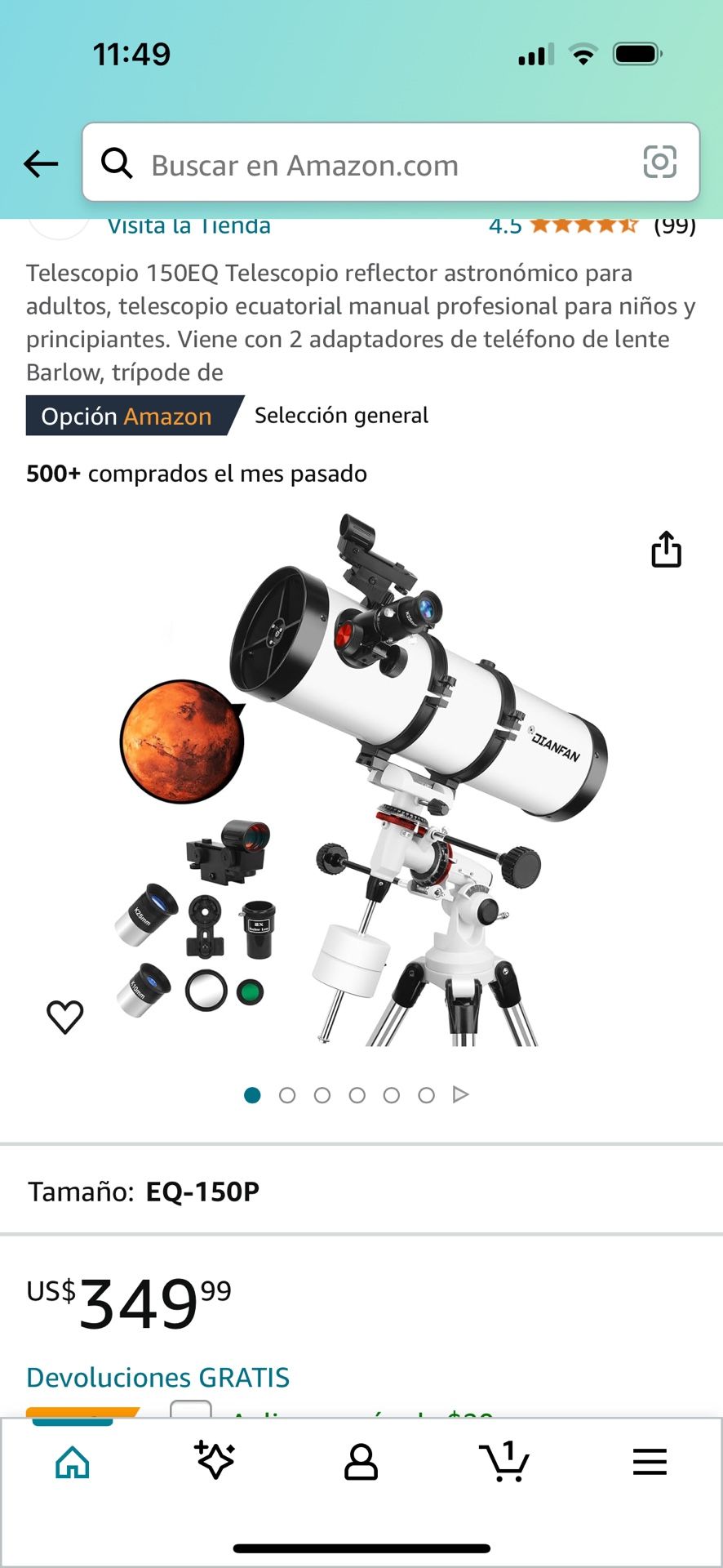 Dianfan 150eq Reflecting Telescope