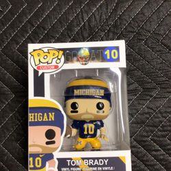 Tom Brady Michigan Wolverine Custom Funko Pop