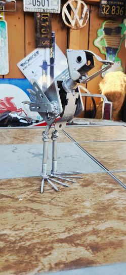 Scrap metal bird