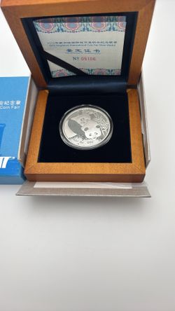 Silver Panda 2012 SINGAPORE INTERNATIONAL COIN FAIR SILVER METAL CHINA GREAT WALL LIMITED