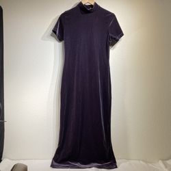 Velvet Stretch Column Dress