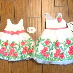 18M And 2T Girls’ Dresses BRAND NEW WITH TAGS