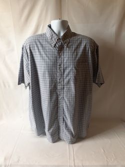 Wrangler men's plaid short-sleeve button-down size XL.