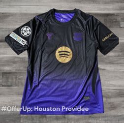BARCELONA BLACK AND PURPLE JERSEY (NO NAME)
