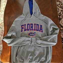 University of Florida UF Gators hoodie, grey, blue and orange