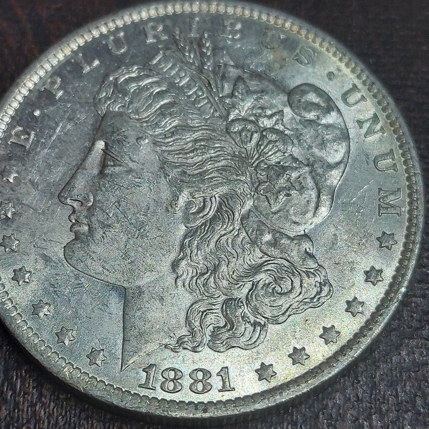 1881 O Morgan Silver Dollar