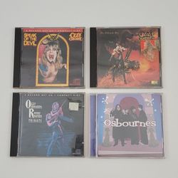 Set Of 4 Ozzy Osbourne Albums: Speak Of The Devil, The Ultimate Sin, Tribute