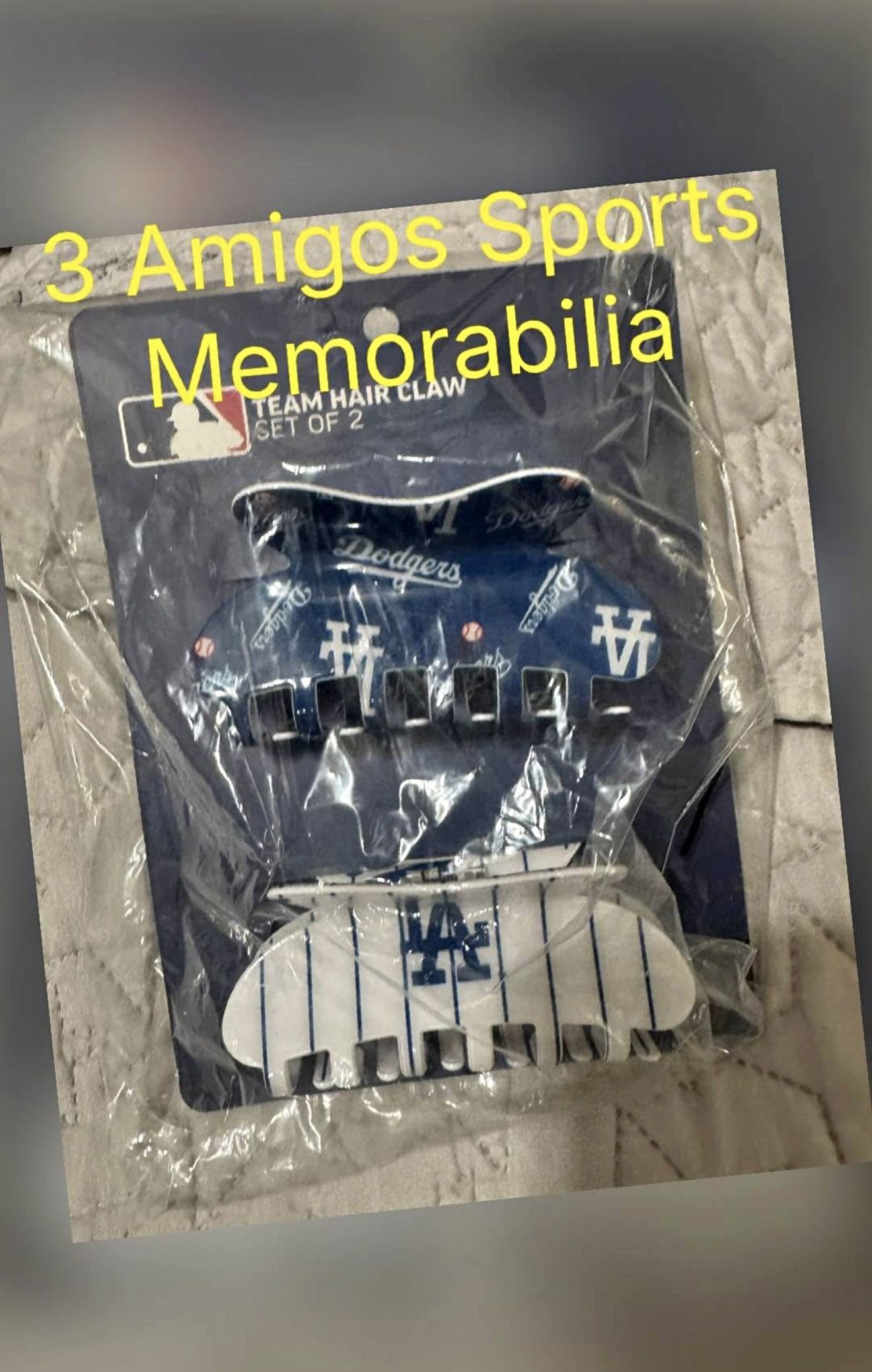 Los Angeles Dodgers Set Of 2 Hair Claws