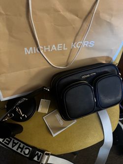 Michael Kors Black Leather Crossbody Bag