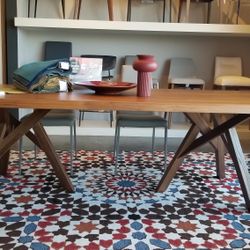 Calligaris Live Edge Modern Dining Table