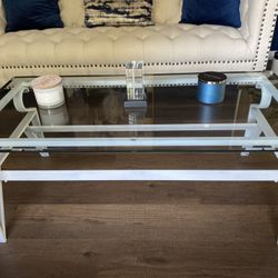 Glass Coffee Table And 2 End Tables