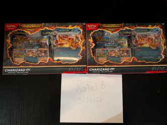 Charizard ex collection boxes