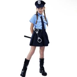 Girls Police Office Costume 