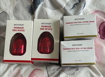 Great Deal! Meditherapy Shumage Gold Lifting Cream & EMS Devise