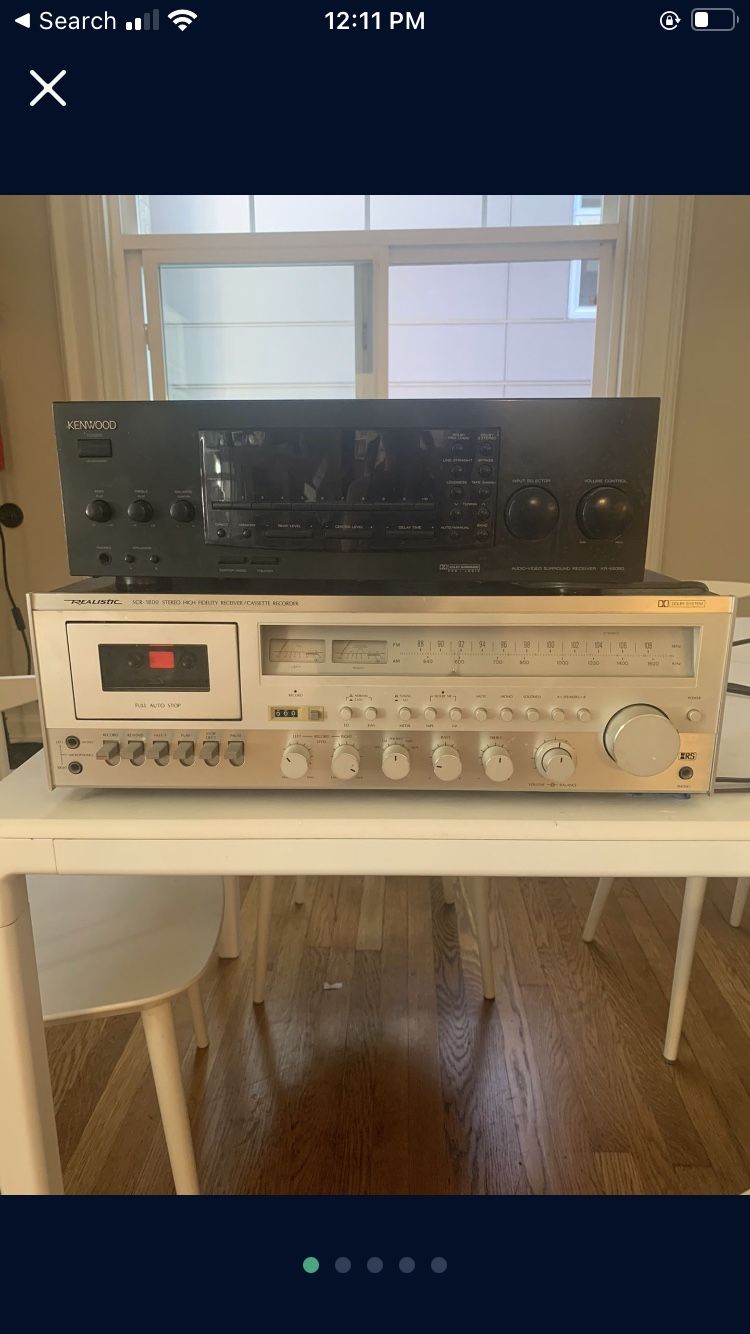 Receivers - REALISTIC SCR-1800 w/tape deck