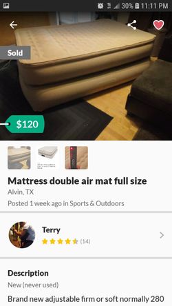 Buyer beware air mattress