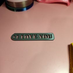 3D Print Keychain That Says I Love You