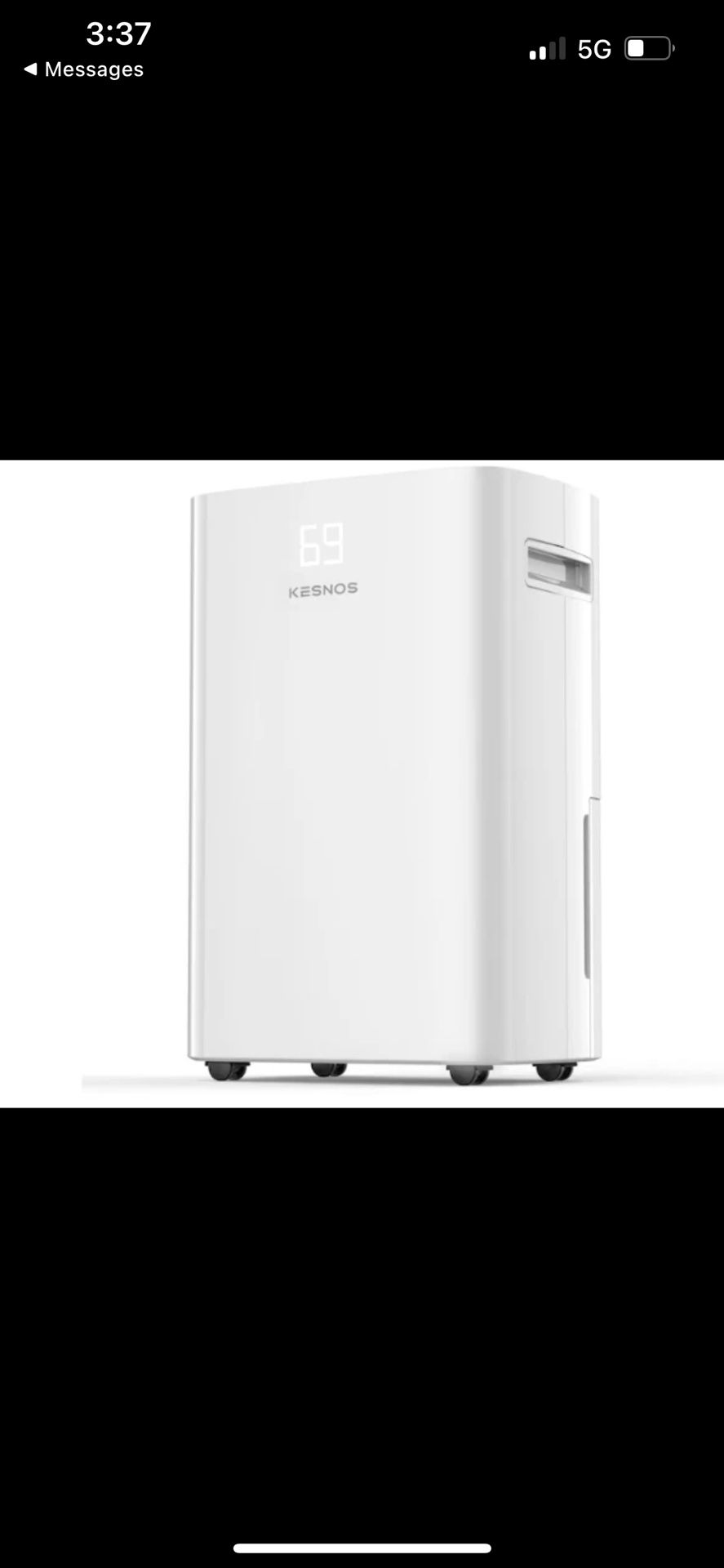 Kesnos 100-Pint Home Dehumidifier | 5,500 Sq. Ft. | ENERGY STAR Dehumidifier