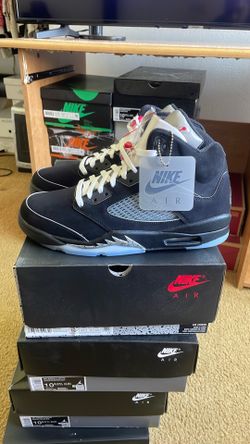 DS black metallic Air Jordan 5 retro size 10.5 reimagined