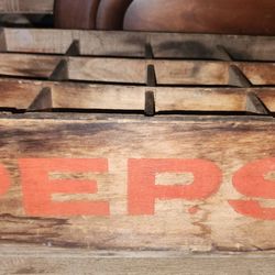 Antique wooden Pepsi  Cola crate 