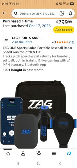 Sports radar speed gun for pitch and hit