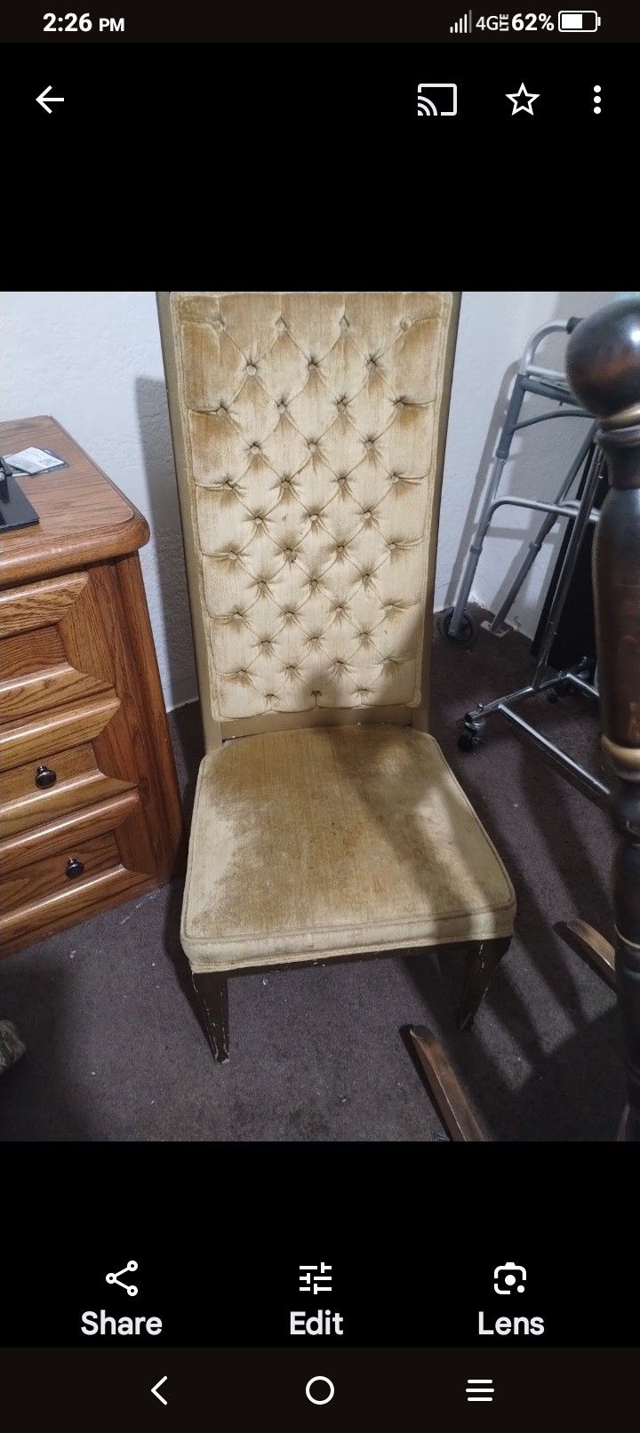 Throne Armless Chair