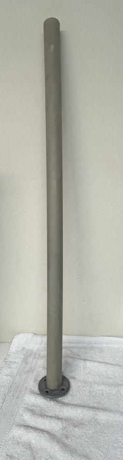 One Trailer Guide Post With Galvanized Post And PVC Pipe Cover