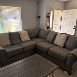 Gray Living room Sofa Couch 