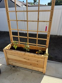 Planter box with trellis 6ft