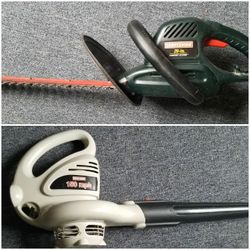 Craftsman electric hedge trimmer & blower$70