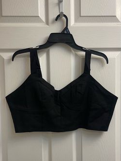 Brand new black crop zips on back top size 2XL Juniors