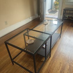 MUST GO! Glass Coffee Table