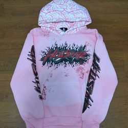 Hellstar Brainwashed Pink With Brain Hoodie