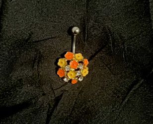 Flower Bouquet Belly button ring