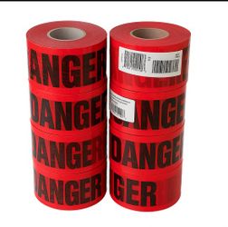 Red DANGER Caution Tape Rolls – Brand New